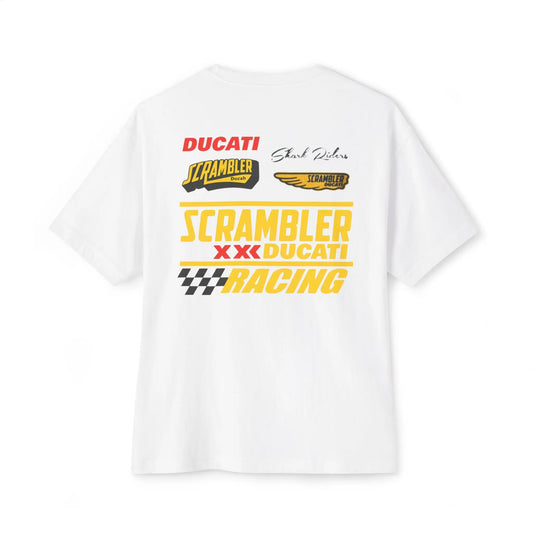 55 Shark Vintage Ducati Scrambler T-shirt Savile Speed Co.