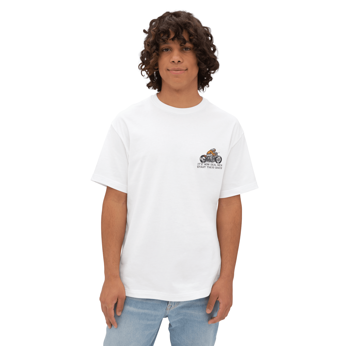 55 Shark Vintage Gentleman Racer Print T-shirt - Savile Speed Co.