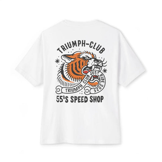 55 Shark Vintage Triumph Tiger Print T-Shirt Savile Speed Co.