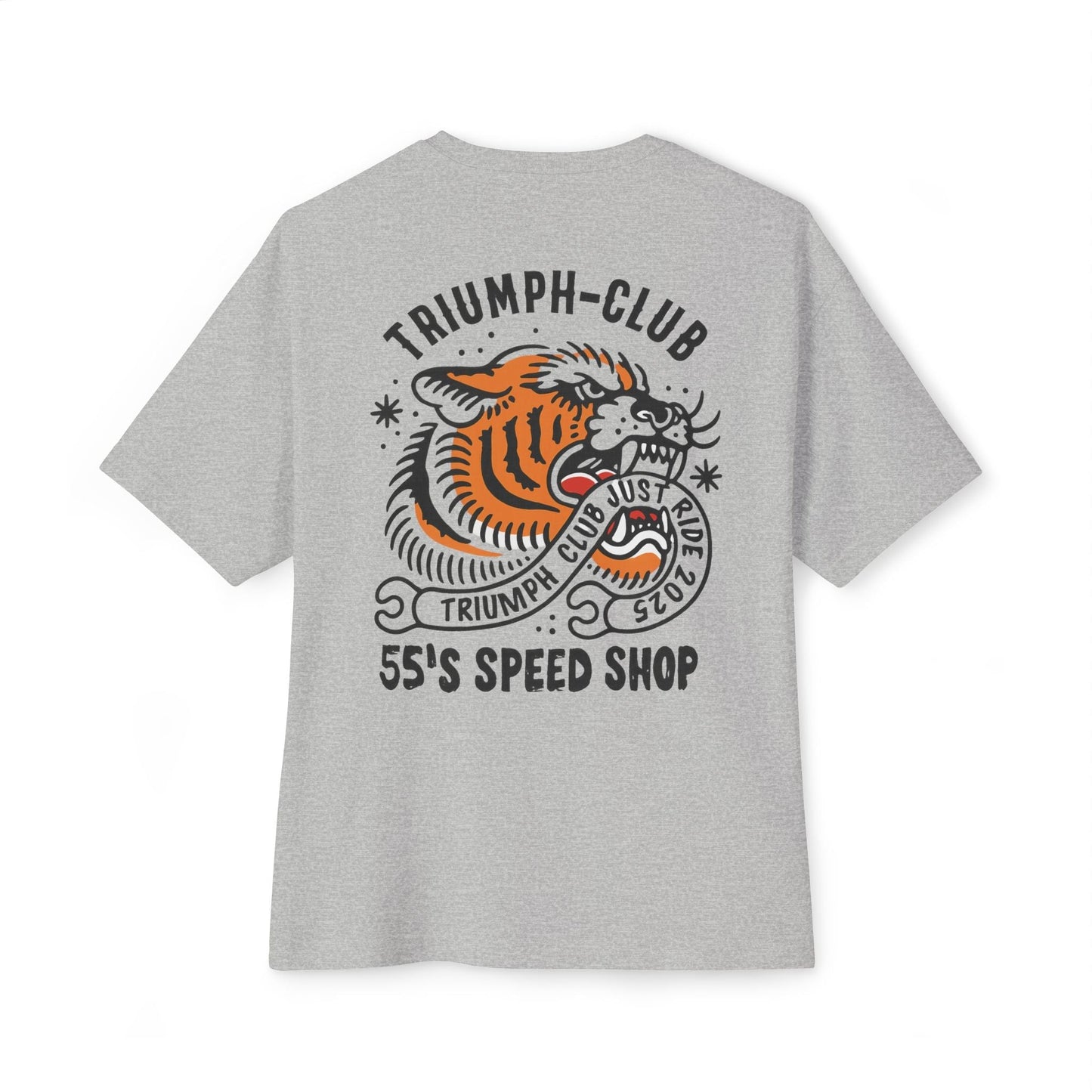 55 Shark Vintage Triumph Tiger Print T-Shirt - Savile Speed Co.
