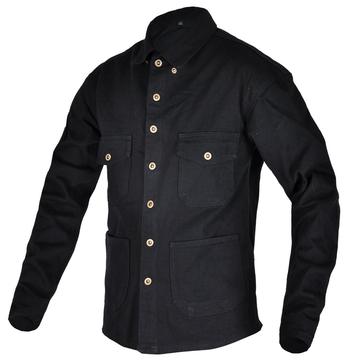 VOLERO Men's Retro Motorcycle Riding Shirt Armor Ready