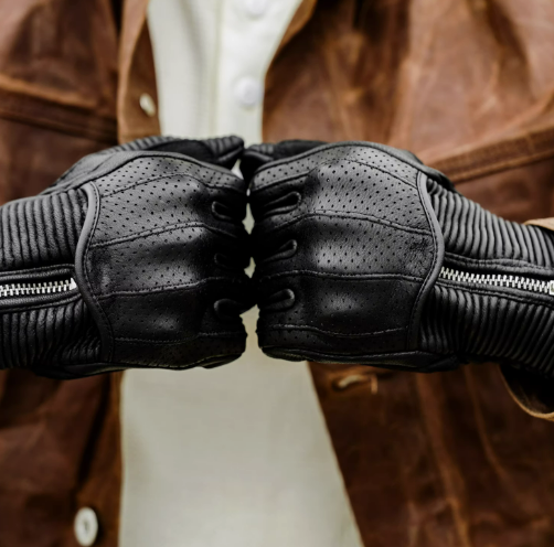 MR MOTOR Lamb Skin Retro Motorcycle Riding Gloves
