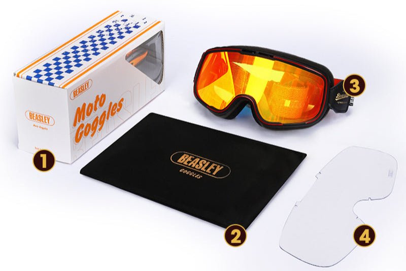 BEASLEY Retro Motorcycle Goggles - Savile Speed Co.