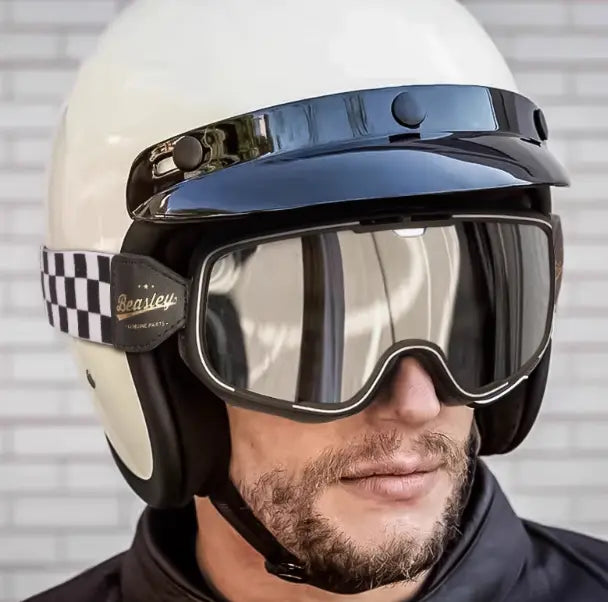 Goggles Open Face Helmets Vintage Vintage Motorcycle Goggles