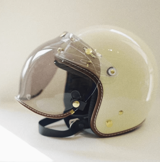 Feture Bubble Shield 3-Snap Flip-Up Motorcycle Visor - Savile Speed Co.
