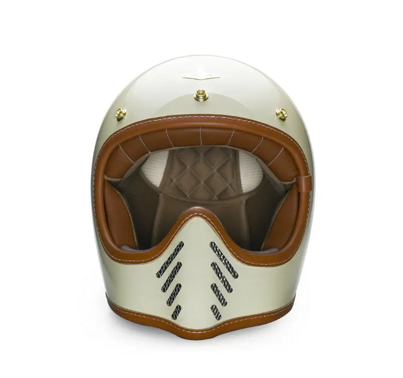 Feture STEVEN CUSTOM Retro Motorcycle Helmet DOT - Savile Speed Co. Retro Motorcycle Helmet scrambler helmet cafe racer