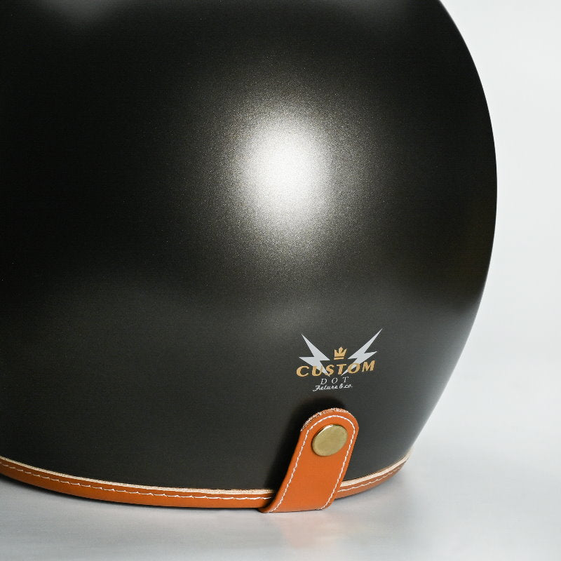 Feture STEVEN CUSTOM Retro Motorcycle Helmet DOT - Savile Speed Co.