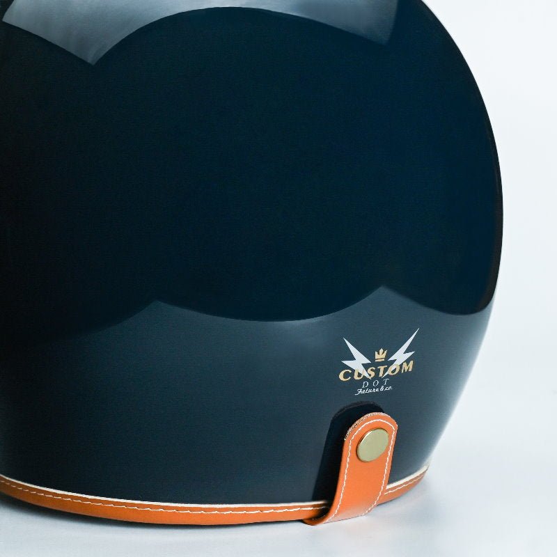 Feture STEVEN CUSTOM Retro Motorcycle Helmet DOT - Savile Speed Co.