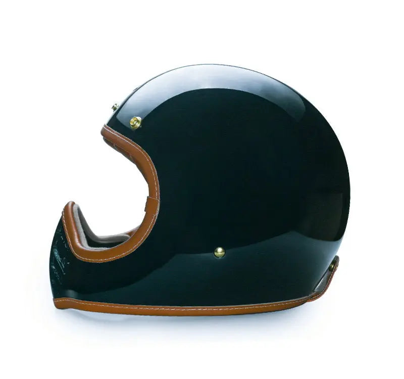 Feture STEVEN CUSTOM Retro Motorcycle Helmet DOT - Savile Speed Co. Retro Motorcycle Helmet scrambler helmet cafe racer