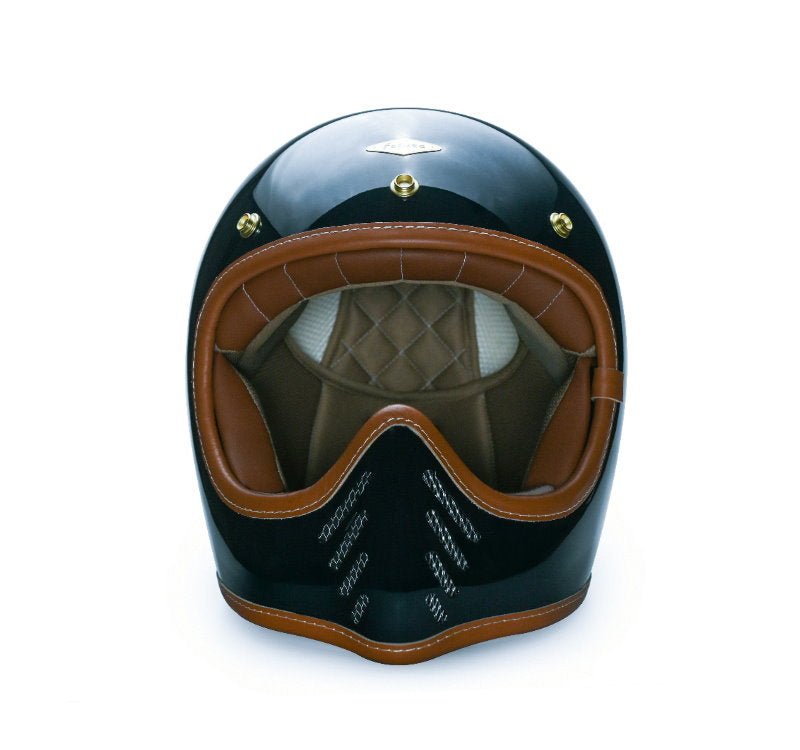 Feture STEVEN CUSTOM Retro Motorcycle Helmet DOT - Savile Speed Co.