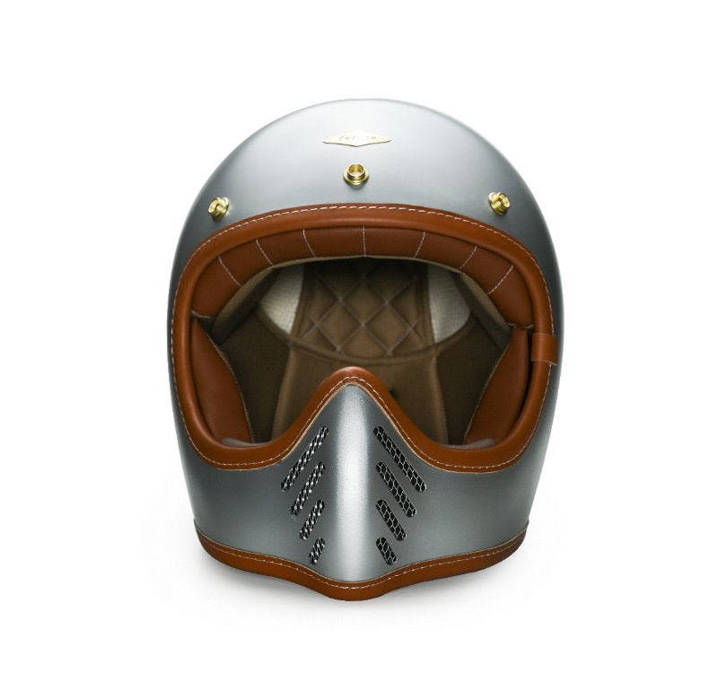 Feture STEVEN CUSTOM Retro Motorcycle Helmet DOT - Savile Speed Co.