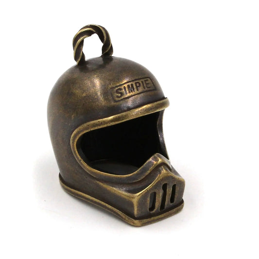 Fogy Garage Brass Handmade Helmet Keychain Savile Speed Co.