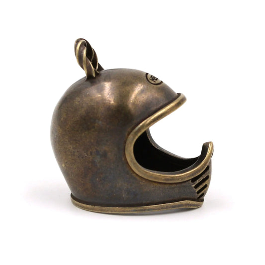 Fogy Garage Brass Handmade Helmet Keychain Savile Speed Co.