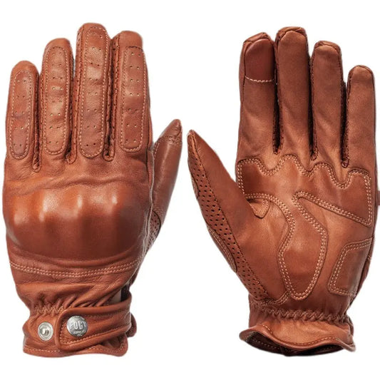 Fogy Garage Ethiopian Sheepskin Kevlar Lined Retro Motorcycle Gloves Savile Speed Co.