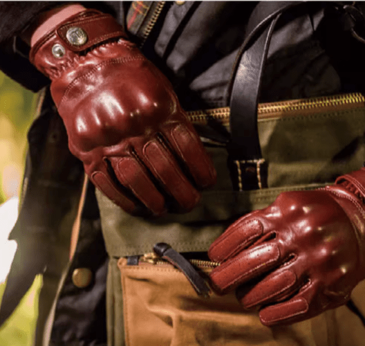 Fogy Garage Ethiopian Sheepskin Kevlar Lined Retro Motorcycle Gloves - Savile Speed Co.