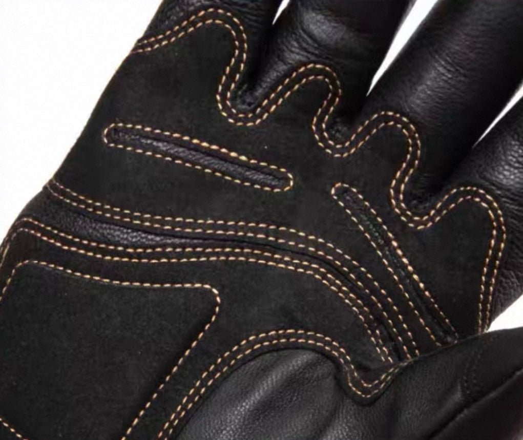 Fogy Garage Fidlock Retro Leather Motorcycle Gloves - Savile Speed Co.