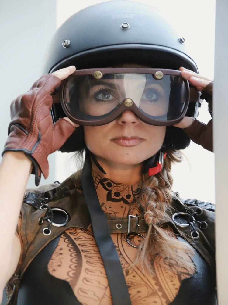 Fogy Garage Motorcycle Goggles Exchangeable Lenses - Savile Speed Co.