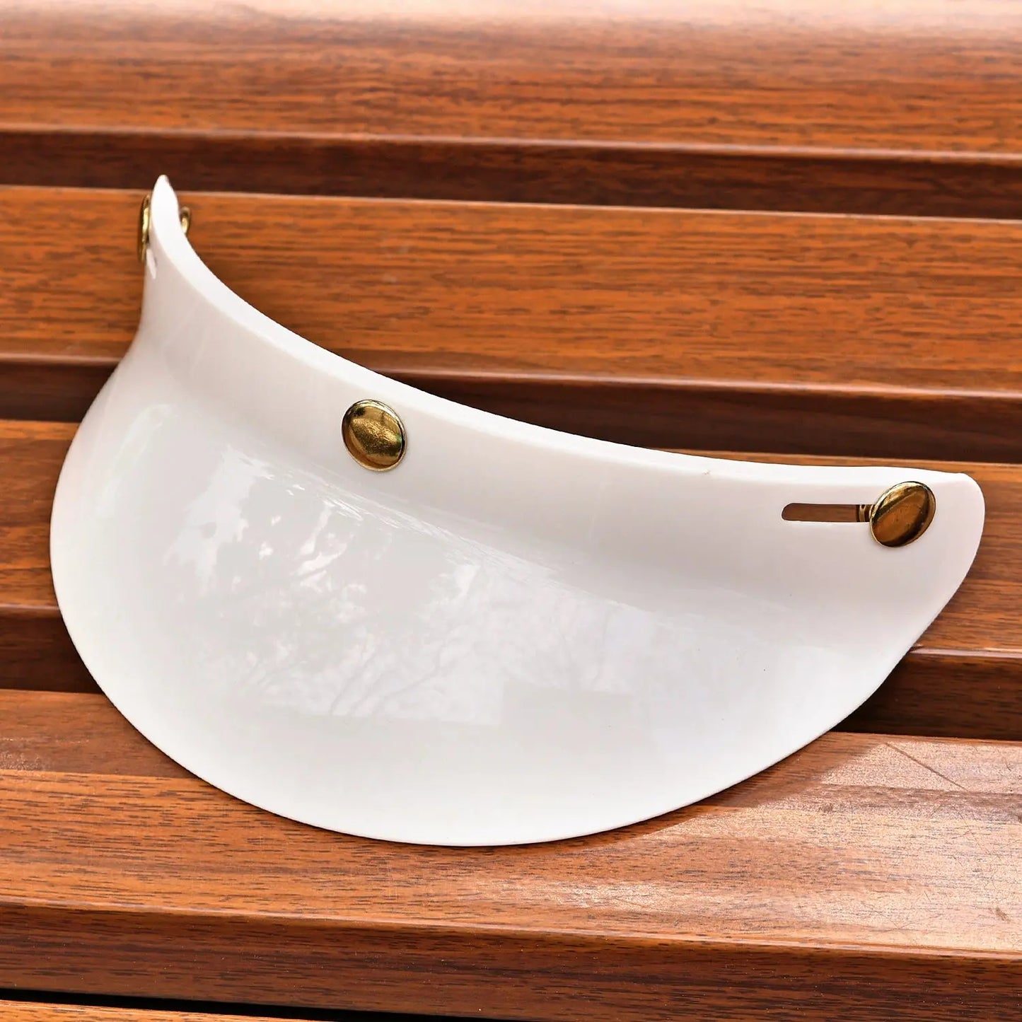 JEF Retro Helmet Peak – 3‑Snap Sun Visor Savile Speed Co.