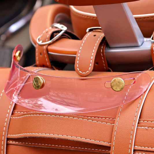 JEF Retro Helmet Peak – 3‑Snap Sun Visor Savile Speed Co.