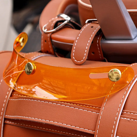 JEF Retro Helmet Peak – 3‑Snap Sun Visor Savile Speed Co.