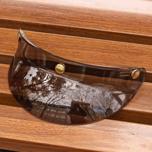 JEF Retro Helmet Peak – 3‑Snap Sun Visor Savile Speed Co.