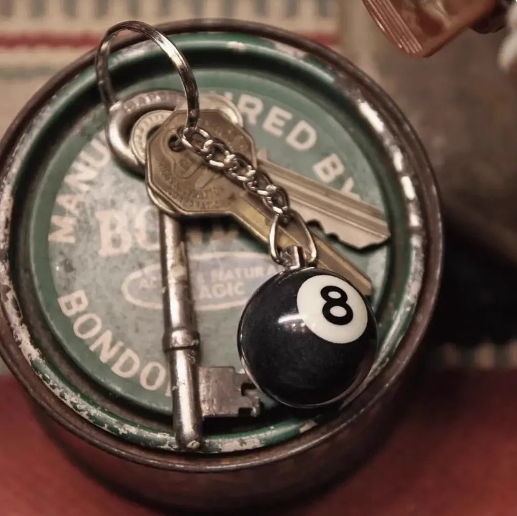 Metalize Billiards Ball Vintage Keychian - Savile Speed Co.
