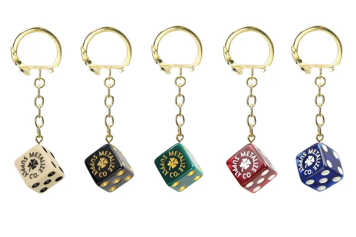 Metalize Dice Vintage Keychain - Savile Speed Co.