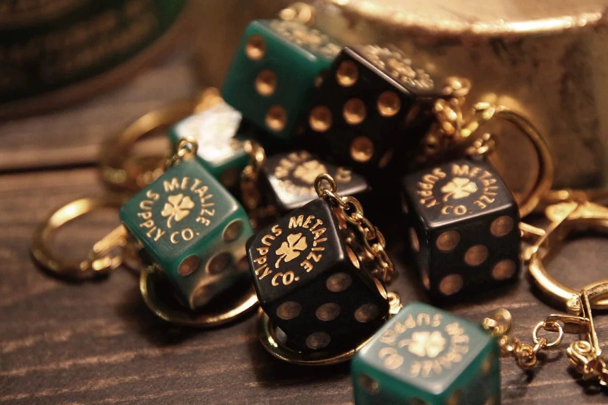 Metalize Dice Vintage Keychain - Savile Speed Co.