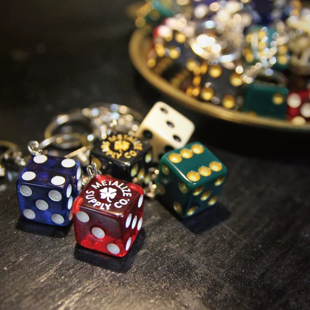 Metalize Dice Vintage Keychain - Savile Speed Co.