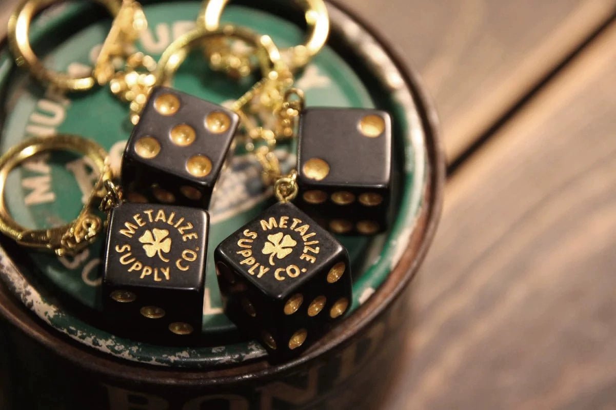 Metalize Dice Vintage Keychain - Savile Speed Co.