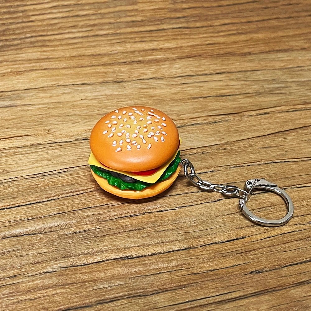 Metalize Hamburger Sandwich Fries Keychain - Savile Speed Co.