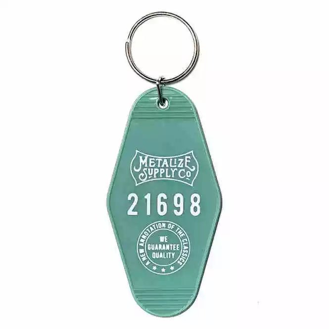 Metalize Vintage Motel Keytag Keychain - Savile Speed Co.