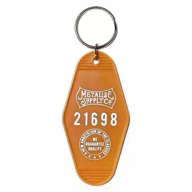 Metalize Vintage Motel Keytag Keychain - Savile Speed Co.