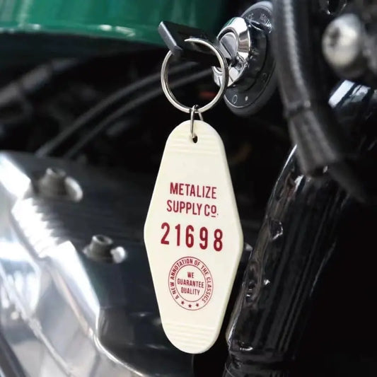 Metalize Vintage Motel Keytag Keychain Savile Speed Co.