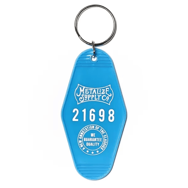 Metalize Vintage Motel Keytag Keychain - Savile Speed Co.