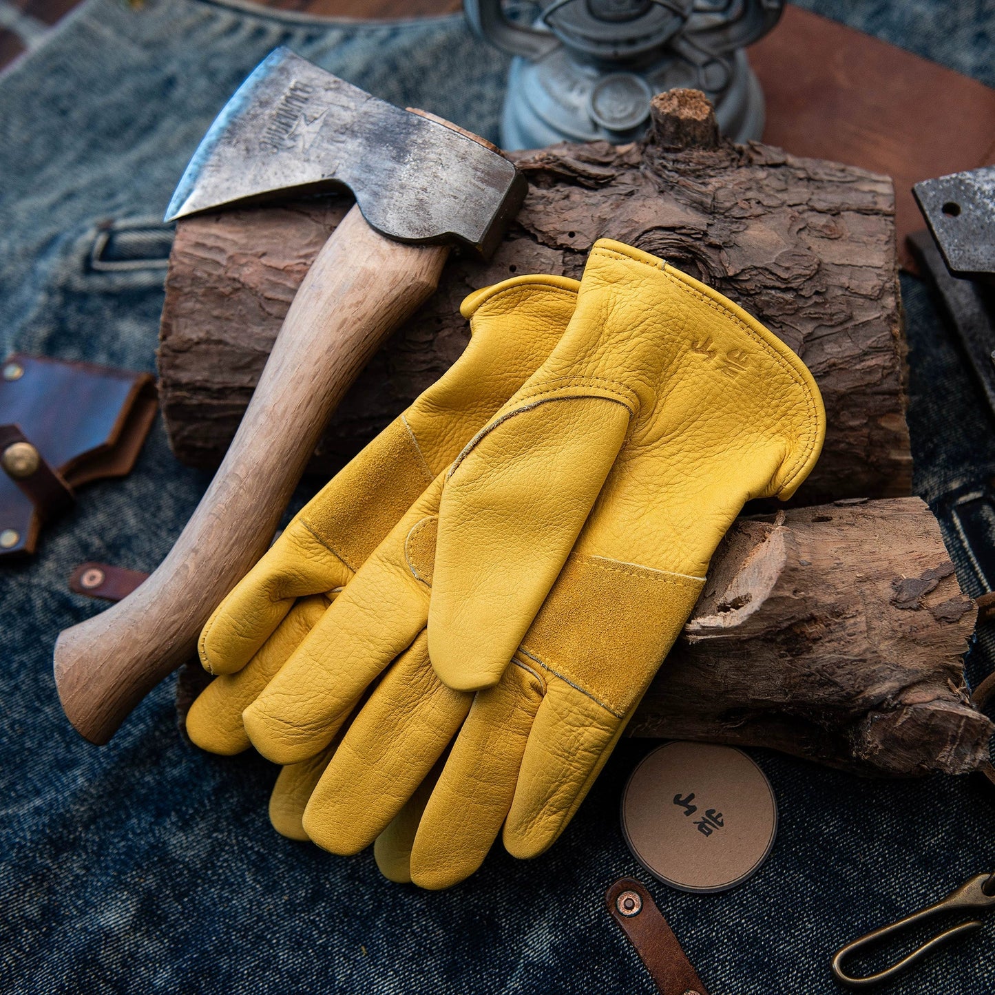 Mountain Rock Cowhide Working Gloves Retro Riding Gloves - Savile Speed Co.