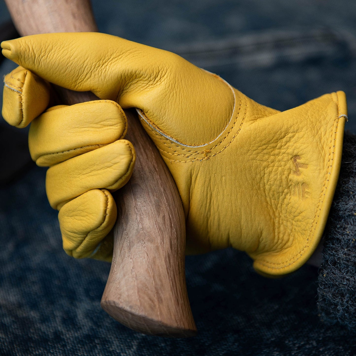 Mountain Rock Cowhide Working Gloves Retro Riding Gloves - Savile Speed Co.