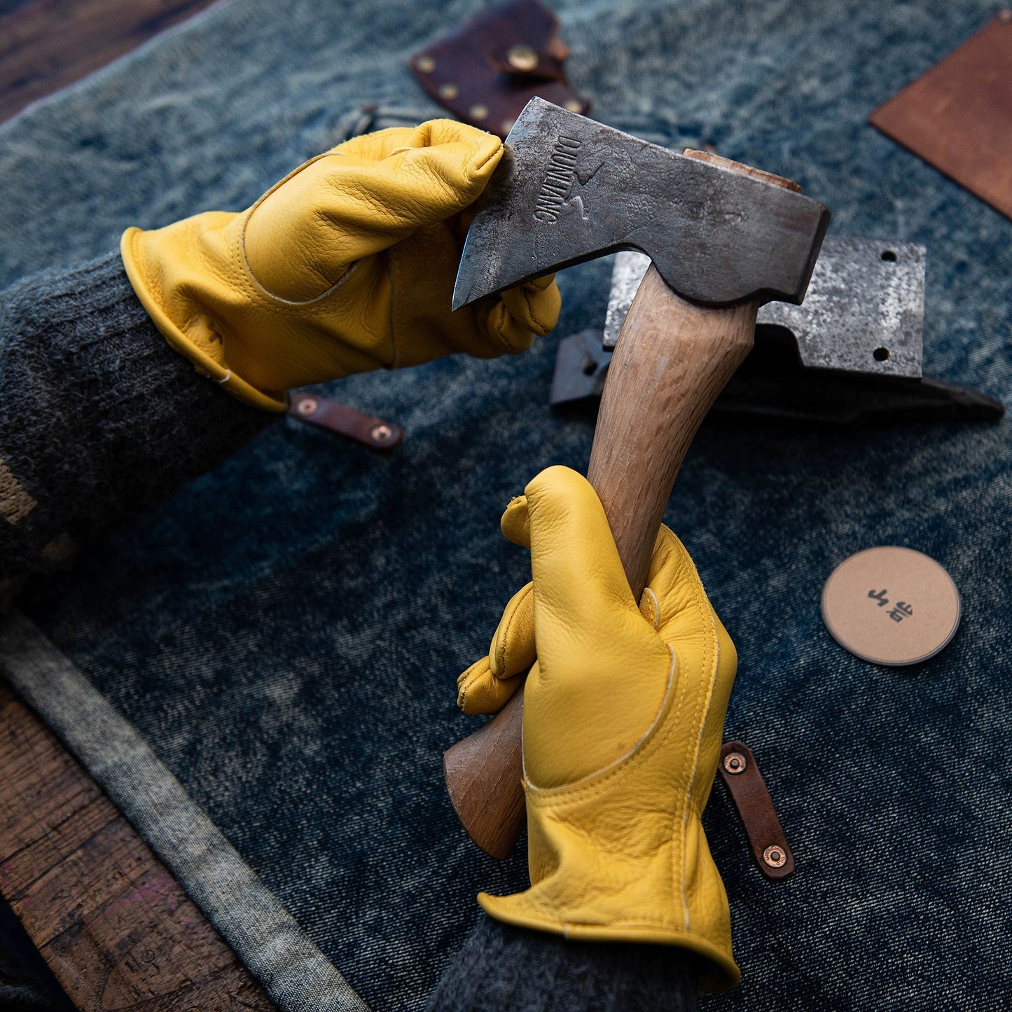 Mountain Rock Cowhide Working Gloves Retro Riding Gloves - Savile Speed Co.