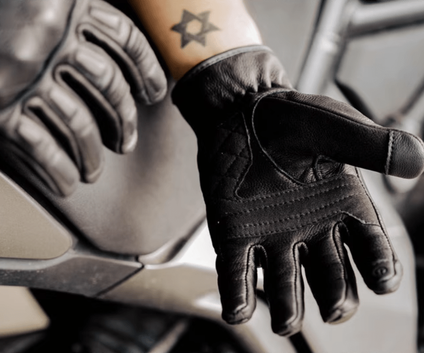 MR MOTOR Diamond Retro Motorcycle Riding Gloves - Savile Speed Co.