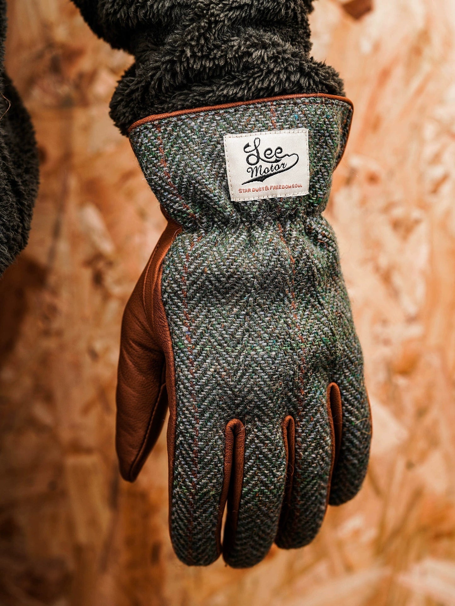 MR MOTOR Maloni Tweed Retro Motorcycle Riding Gloves - Savile Speed Co.