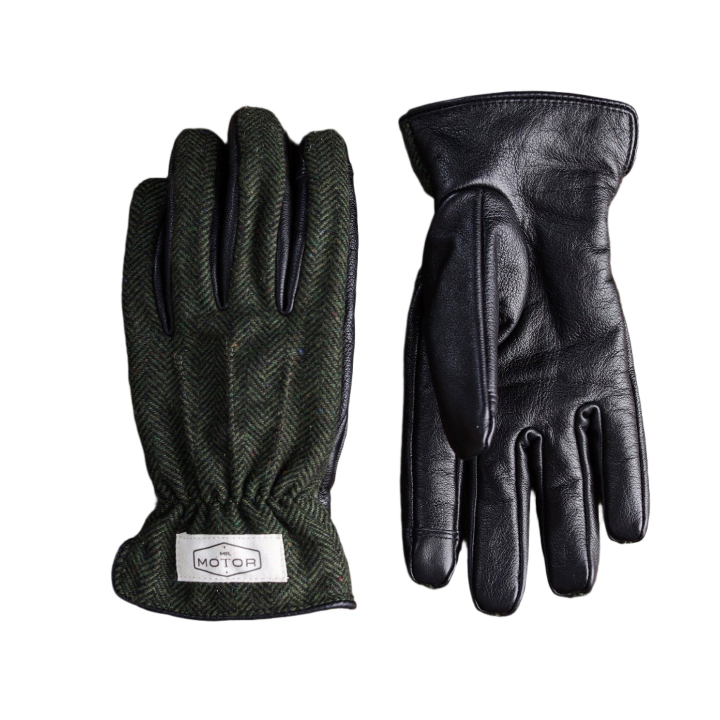 MR MOTOR Tweed Retro Motorcycle Riding Gloves - Savile Speed Co.