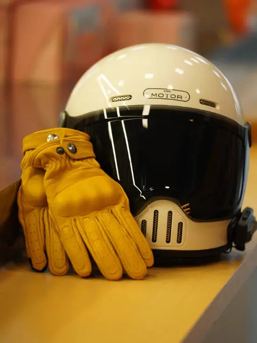 MR MOTOR Yellow Windproof Retro Motorcycle Gloves Fall/Winter Savile Speed Co.