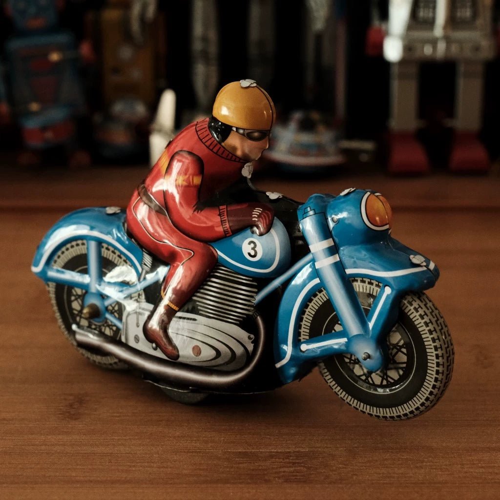 Pass Happiness Handmade Cafe Racer Wind - up Toy - Savile Speed Co.