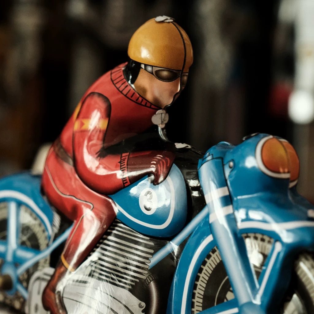 Pass Happiness Handmade Cafe Racer Wind - up Toy - Savile Speed Co.