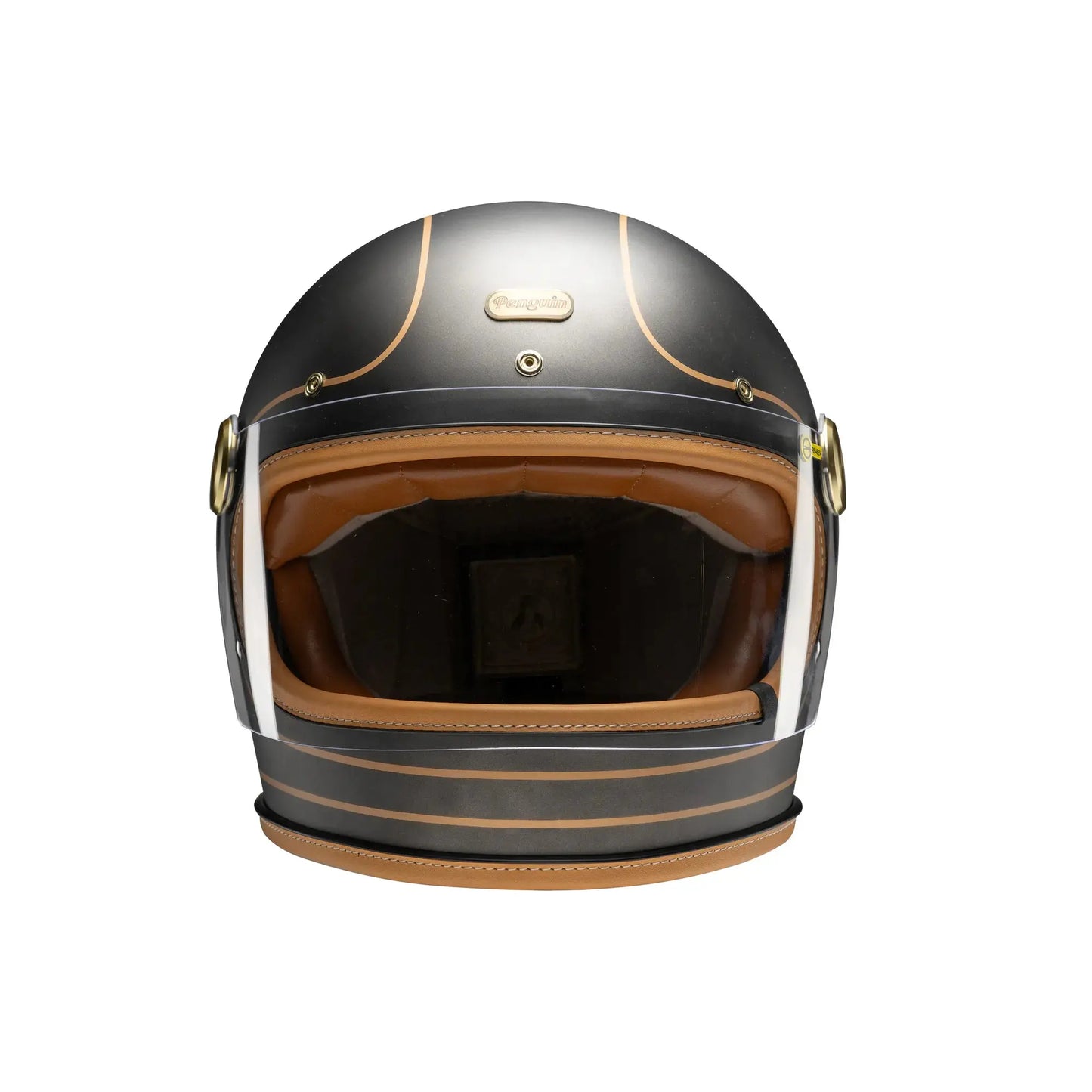 Penguin Headmaster Cafe Racer Retro Motorcycle Helmet DOT Certified - Savile Speed Co. - Retro Motorcycle Helmet, cafe racer
