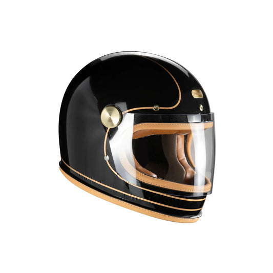 Penguin Headmaster Cafe Racer Retro Motorcycle Helmet DOT Certified - Savile Speed Co. - Retro Motorcycle Helmet, cafe racer