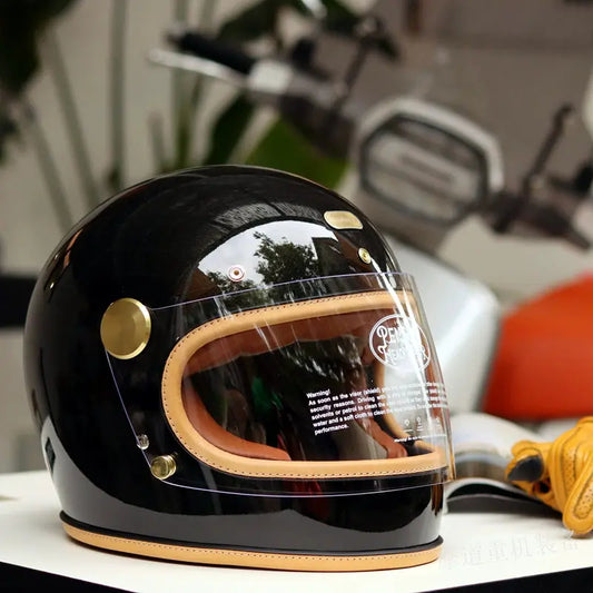 Penguin Headmaster Cafe Racer Retro Motorcycle Helmet DOT Certified - Savile Speed Co. - Retro Motorcycle Helmet, cafe racer