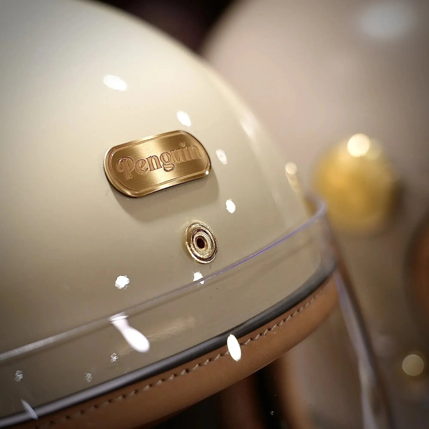 Penguin Headmaster Cafe Racer Retro Motorcycle Helmet DOT Certified - Savile Speed Co. - Retro Motorcycle Helmet, cafe racer