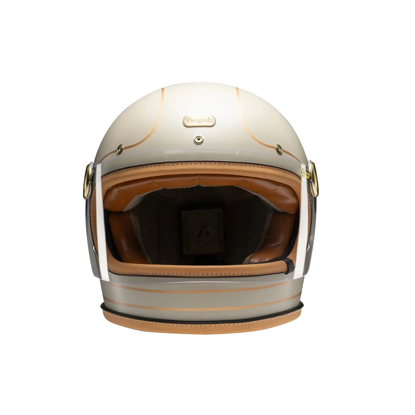 Penguin Headmaster Cafe Racer Retro Motorcycle Helmet DOT Certified - Savile Speed Co. - Retro Motorcycle Helmet, cafe racer