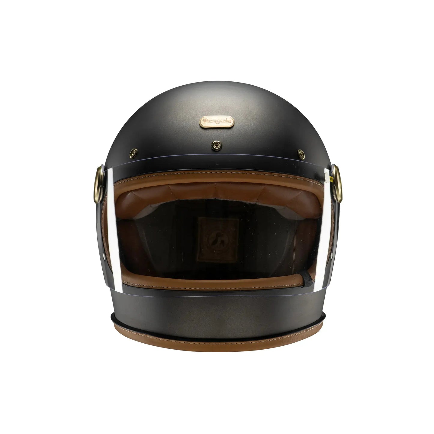 Penguin Headmaster Cafe Racer Retro Motorcycle Helmet DOT Certified - Savile Speed Co. - Retro Motorcycle Helmet, cafe racer